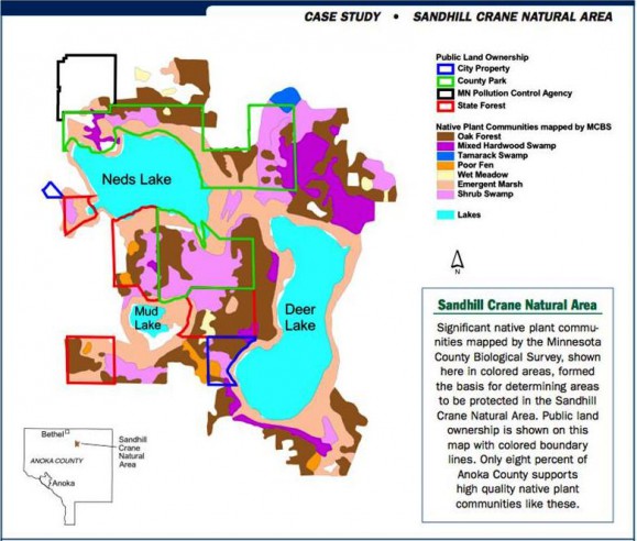 Sandhill Crane Natural Area Map